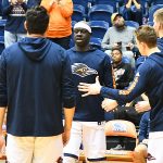 Atem Bior. UTSA lost to Marshall 82-77 Saturday in the Roadrunners' final home game of the season at the UTSA Convocation Center. - photo by Joe Alexander