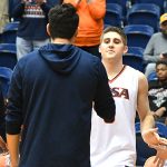 Byron Frohnen. UTSA lost to Marshall 82-77 Saturday in the Roadrunners' final home game of the season at the UTSA Convocation Center. - photo by Joe Alexander