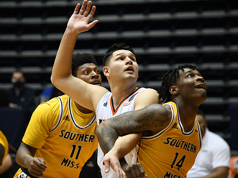 Adrian Rodriguez. UTSA beat Southern Miss 70-64 in Conference USA action at the Convocation Center on Friday, Jan. 22, 2021. - photo by Joe Alexander