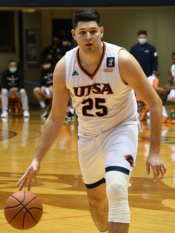 Adrian Rodriguez. UTSA beat Southern Miss 70-64 in Conference USA action at the Convocation Center on Friday, Jan. 22, 2021. - photo by Joe Alexander