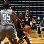 Keaton Wallace. UTSA beat UAB 96-79 in Conference USA on the Roadrunners' senior day for Jhivvan Jackson, Keaton Wallace and Phoenix Ford on Feb. 27, 2021, at the Convocation Center. - photo by Joe Alexander