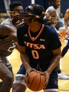 Cedrick Alley Jr. UTSA beat UAB 96-79 in Conference USA on the Roadrunners' senior day for Jhivvan Jackson, Keaton Wallace and Phoenix Ford on Feb. 27, 2021, at the Convocation Center. - photo by Joe Alexander