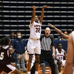 Isaiah Addo-Ankrah. UTSA beat Southwestern Adventist from Keene, Texas, 123-43 in a non-conference game on Thursday, March 4, 2021, at the UTSA Convocation Center. - photo by Joe Alexander