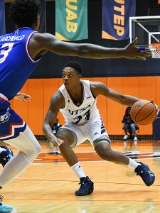 Jordan Ivy-Curry. The UTSA men's basketball team lost to Louisiana Tech 79-63 on Saturday, Jan. 8, 2022, at the Convocation Center. - photo by Joe Alexander