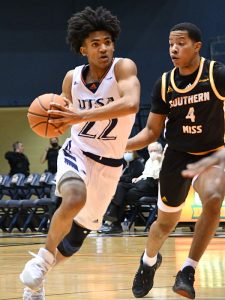Christian Tucker. men's basketball lost to Southern Miss 74-73 on Thursday, Jan. 6, 2022, at the Convocation Center. - photo by Joe Alexander