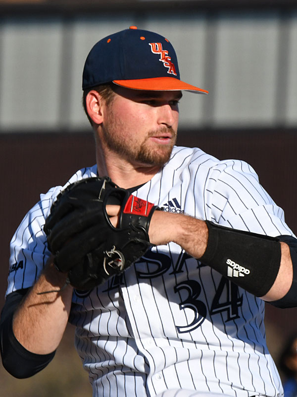 Luke Malone pitched nine innings in relief as UTSA beat FAU 6-4. He raised his season record to 7-3. - file photo