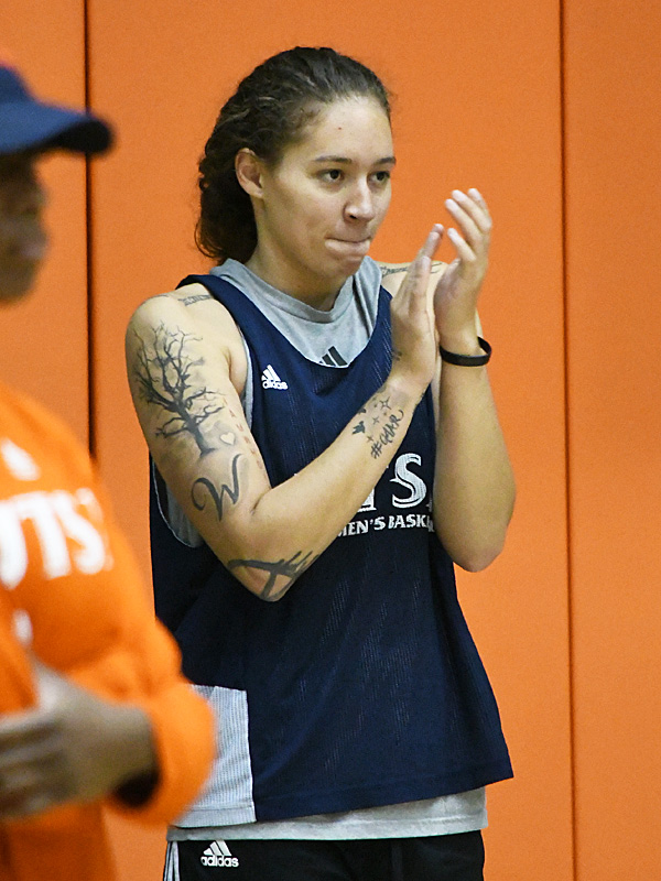 Kyra White at UTSA women's basketball practice at the Convocation Center on Thursday, Sept. 1, 2022. - photo by Joe Alexander