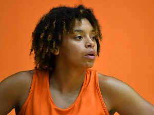 Hailey Atwood, a senior guard from Austin, at UTSA women's basketball practice on Tuesday, Oct. 25, 2022. - photo by Joe Alexander