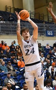 Jacob Germany. UTSA lost its Conference USA men's basketball opener to North Texas 78-54 on Thursday, Dec. 22, 2022, at the Convocation Center. - Photo by Joe Alexander