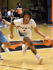 Hailey Atwood. The UTSA women's basketball team lost to Louisiana Tech 62-57 in the Roadrunners' Conference USA opener on Thursday, Dec. 29, 2022, at the Convocation Center. - Photo by Joe Alexander