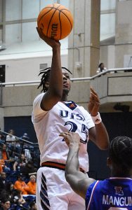 Isaiah Addo-Ankrah. Louisiana Tech beat UTSA 66-55 in Conference USA men's basketball on Saturday, Jan. 28, 2023, at the Convocation Center. - Photo by Joe Alexander