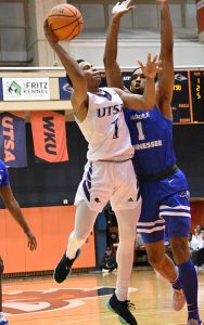 Japhet Medor. UTSA beat Middle Tennessee 75-72 in Conference USA on Thursday, Jan. 5, 2023, at the Convocation Center. - Photo by Joe Alexander