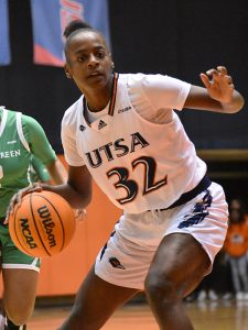 Jordyn Jenkins. North Texas beat UTSA 54-51 in Conference USA women's basketball on Thursday, Jan. 26, 2023, at the Convocation Center. - Photo by Joe Alexander