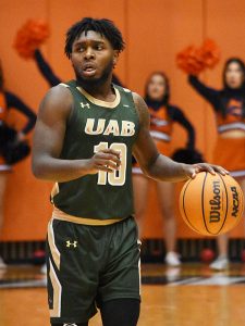 UAB's Jordan "Jelly" Walker. UTSA lost to UAB 83-78 in Conference USA men's basketball on Saturday, Feb. 18, 2023, at the Convocation Center. - Photo by Joe Alexander