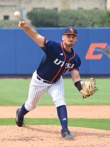 Luke Malone. UTSA played Dallas Baptist in the opener of a Conference USA baseball series on Thursday, May 12, 2023, at Roadrunner Field. - Photo by Joe Alexander