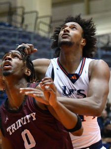 Massal Diouf. UTSA men's basketball beat Trinity 100-70 in an exhibition game on Tuesday, Oct. 24, 2023, at the Convocation Center. - Photo by Joe Alexander
