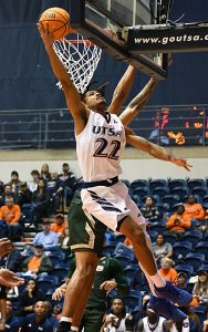 Christian Tucker. UAB beat UTSA 78-76 in the men's basketball American Conference opener on Tuesday, Jan. 2, 2024, at the Convocation Center. - Photo by Joe Alexander