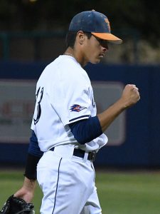Ruger Riojas. UTSA beat 10th-ranked East Carolina 4-2 in American Athletic Conference baseball on Friday, March 24, 2024, at Roadrunner Field. - Photo by Joe Alexander