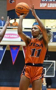 Sidney Love. UTSA beat Rice 60-52 in American Athletic Conference women's basketball on Tuesday, March 5, 2023, at the Convocation Center. - Photo by Joe Alexander