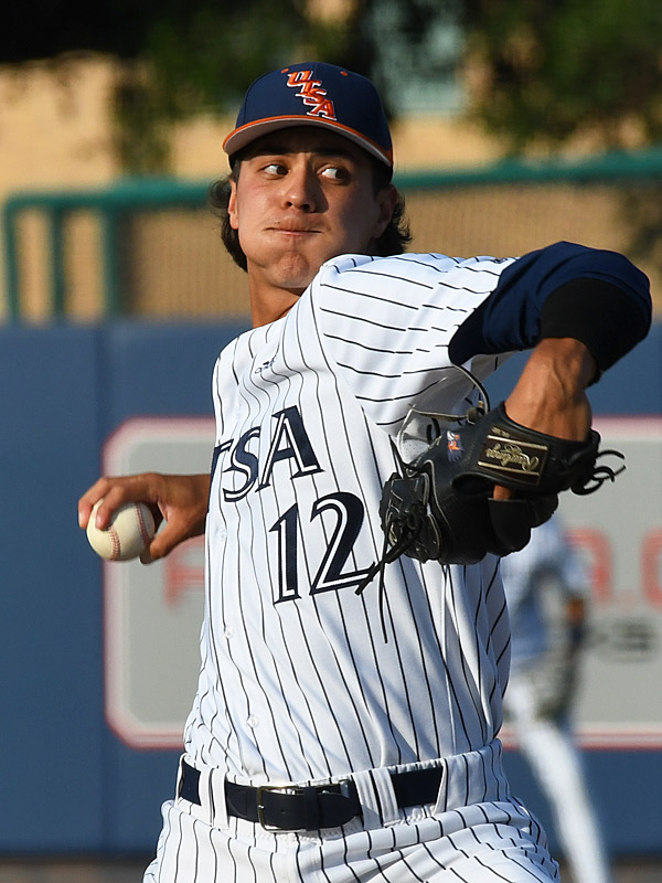 Ulises Quiroga. UTSA beat South Florida 5-2 in American Athletic Conference baseball on Friday, May 10, 2024, at Roadrunner Field. - Photo by Joe Alexander