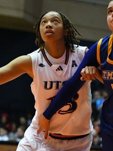 Taylor Ross. The UTSA women's basketball team beat St. Mary's 90-38 in an exhibition game on Friday, Nov. 1, 2024, at the Convocation Center. - Photo by Joe Alexander