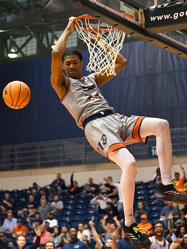 Baboucarr Njie. UTSA beat Rice 84-56 in American Athletic Conference men's basketball on Sunday, March 2, 2025, at the Convocation Center. - Photo by Joe Alexander