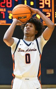 Dorian Hayes. UTSA men's basketball lost to South Alabama 82-58 on Sunday, Nov. 30, 2025, at the Convocation Center. - Photo by Joe Alexander