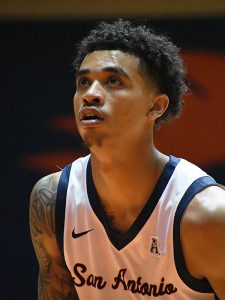 Austin Nunez. UTSA men's basketball beat the College of Biblical Studies 97-30 in the Roadrunners' season opener on Wednesday, Nov. 5, 2025, at the Convocation Center. - Photo by Joe Alexander