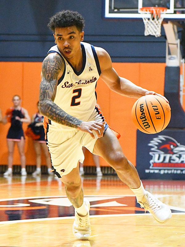 Austin Nunez. UTSA men's basketball beat Southwestern Christian 103-70 on Tuesday afternoon, Nov. 18, 2025, at the Convocation Center. - Photo by Joe Alexander