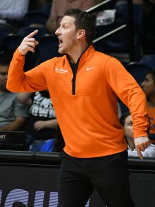 Austin Claunch. Southern Illinois Edwardsville (SIUE) beat UTSA 77-60 in men's basketball on Friday, Nov. 7, 2025, at the Convocation Center. - Photo by Joe Alexander