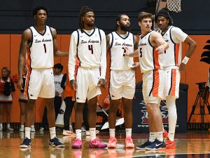 Southern Illinois Edwardsville (SIUE) beat UTSA 77-60 in men's basketball on Friday, Nov. 7, 2025, at the Convocation Center. - Photo by Joe Alexander