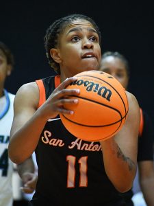 Jayda Holiman. UTSA beat Tulane 65-63 in their American Athletic Conference women's basketball opener on Tuesday, Dec. 30, 2025, at the Convocation Center. - Photo by Joe Alexander