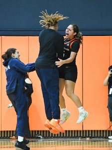 Adriana Robles hit a long 3-pointer at the buzzer at the end of the first half. UTSA beat Tulane 65-63 in their American Athletic Conference women's basketball opener on Tuesday, Dec. 30, 2025, at the Convocation Center. - Photo by Joe Alexander