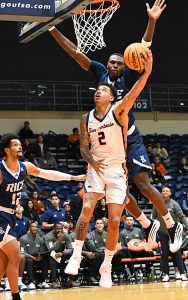 Austin Nunez. Rice beat UTSA 89-73 in American Conference men's basketball on Wednesday, Jan. 14, 2026, at the Convocation Center. - Photo by Joe Alexander