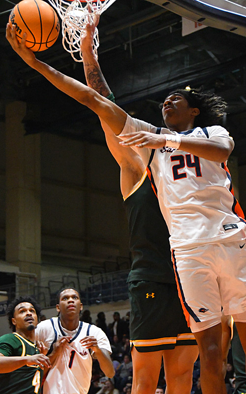 Baboucarr Njie. UAB beat UTSA 83-73 in American Conference men's basketball on Wednesday, Jan. 28, 2026, at the Convocation Center. - Photo by Joe Alexander