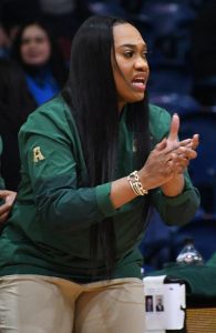 Charlotte coach Tomekia Reed. UTSA beat Charlotte 69-63 in American Conference women's basketball on Saturday, Jan. 10, 2026, at the Convocation Center. - Photo by Joe Alexander