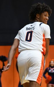 Dorian Hayes. UTSA lost to East Carolina 82-81 in American Conference men's basketball on Wednesday, Feb. 25, 2026, at the Convocation Center. - Photo by Joe Alexander