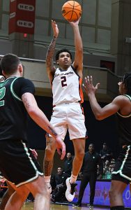 Austin Nunez. North Texas beat UTSA 81-58 in American Conference men's basketball on Saturday, Feb. 7, 2026, at the Convocation Center. - Photo by Joe Alexander