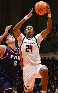 Baboucarr Njie. Florida Atlantic beat UTSA 60-52 in American Conference men's basketball on Wednesday, Feb. 18, 2026, at the Convocation Center. - Photo by Joe Alexander