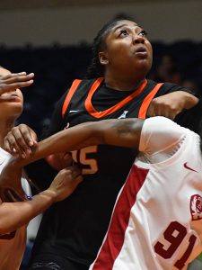 Idara Udo. UTSA beat Temple 52-43 in American Conference women's basketball on Tuesday, Feb. 10, 2026, at the Convocation Center. - Photo by Joe Alexander