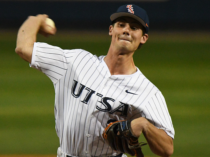 Christian Okerholm. UTSA beat South Dakota State 17-4 in the Roadrunners' 2026 baseball season opener on Friday, Feb. 13, at Roadrunner Field. - Photo by Joe Alexander