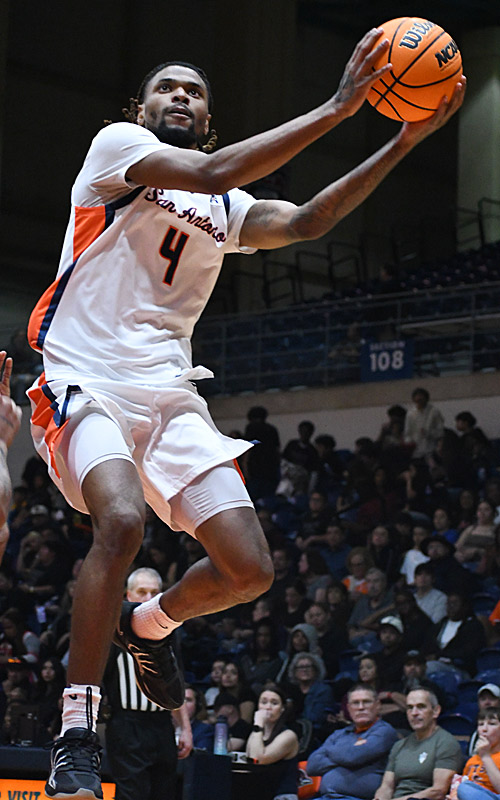Brent Moss. Florida Atlantic beat UTSA 60-52 in American Conference men's basketball on Wednesday, Feb. 18, 2026, at the Convocation Center. - Photo by Joe Alexander