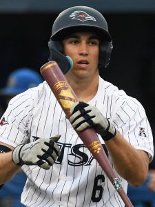 Christian Hallmark. UTSA beat South Dakota State 17-4 in the Roadrunners' 2026 baseball season opener on Friday, Feb. 13, at Roadrunner Field. - Photo by Joe Alexander