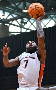 Jamir Simpson. North Texas beat UTSA 81-58 in American Conference men's basketball on Saturday, Feb. 7, 2026, at the Convocation Center. - Photo by Joe Alexander