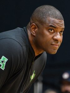 North coach Daniyal Robinson. North Texas beat UTSA 81-58 in American Conference men's basketball on Saturday, Feb. 7, 2026, at the Convocation Center. - Photo by Joe Alexander