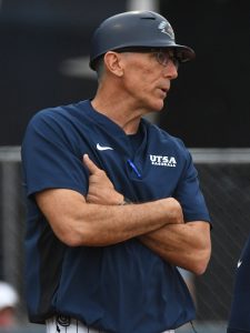 UTSA coach Pat Hallmark. UTSA beat South Dakota State 17-4 in the Roadrunners' 2026 baseball season opener on Friday, Feb. 13, at Roadrunner Field. - Photo by Joe Alexander