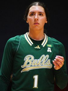 South Florida's Katie Davidson. South Florida beat UTSA 69-63 in American Conference women's basketball on Saturday, Feb. 14, 2026. - Photo by Joe Alexander