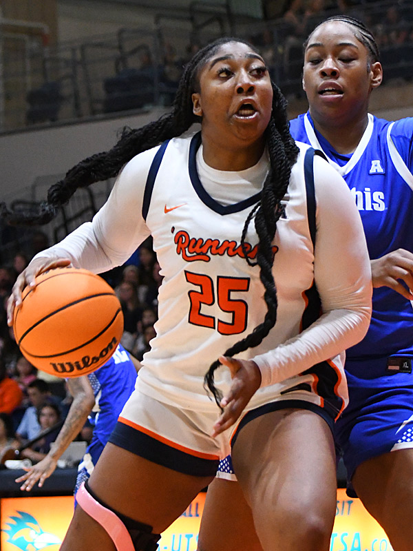 Idara Udo. UTSA beat Memphis 67-55 in American Conference women's basketball on Sunday, March 1, 2026, at the Convocation Center. - Photo by Joe Alexander