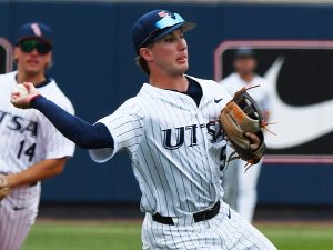 Diego Diaz. UTSA beat East Carolina 6-1 in American Conference baseball on Saturday, March 28, 2026, at Roadrunner Field. - Photo by Joe Alexander