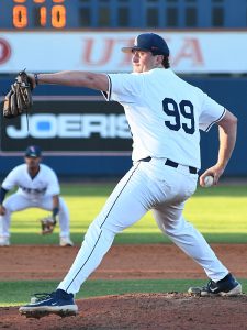 Relief pitcher Connor Kelley. UTSA beat A&M-Corpus Christi 3-1 on Tuesday, March 24, 2026, in non-conference baseball at Roadrunner Field. - Photo by Joe Alexander